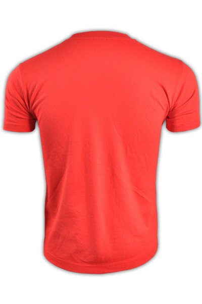 SKT010 Big red 010 short-sleeved men's T-shirt 00085-CVT vitality color T-shirt cotton T-shirt manufacturer T-shirt price front view